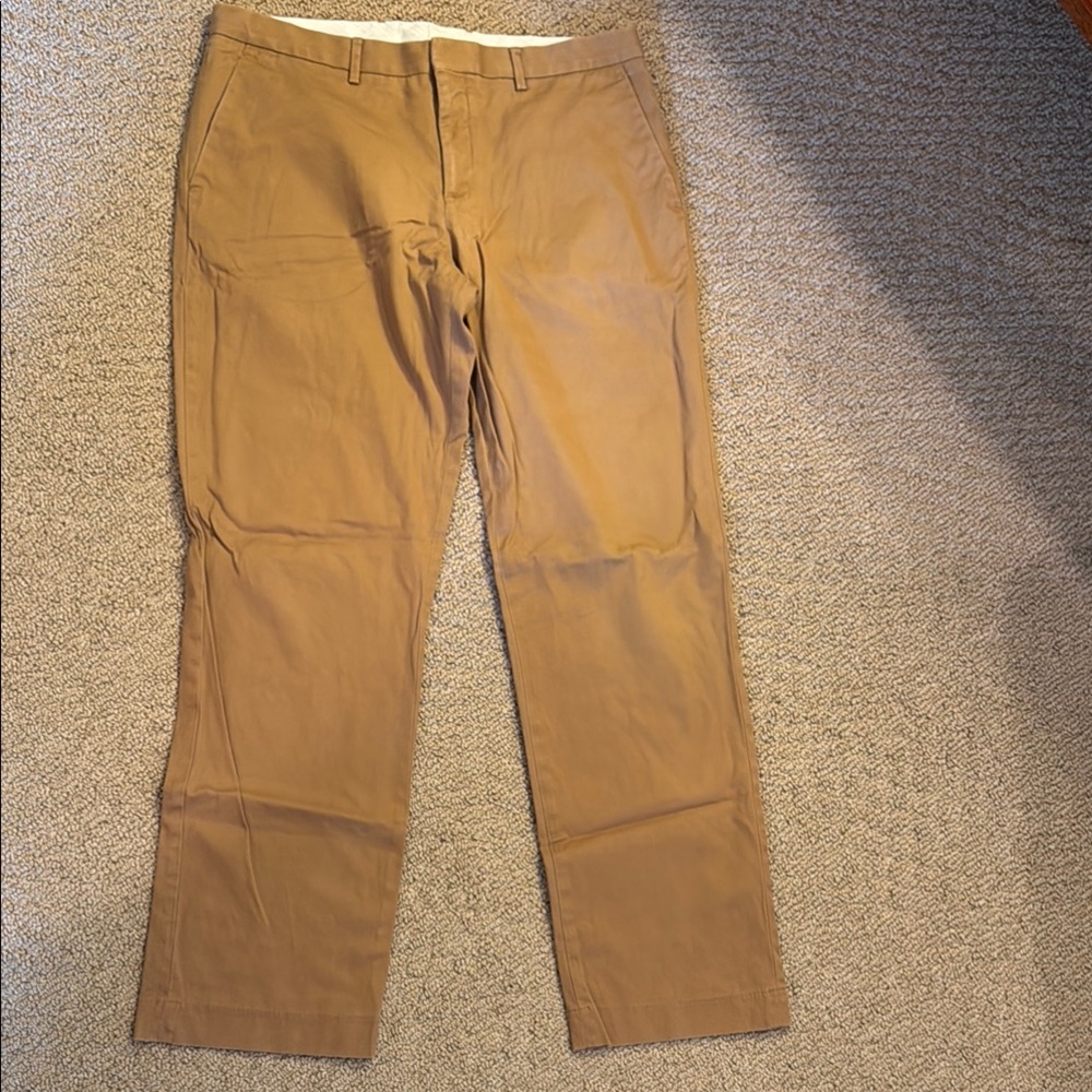 Express Tan Chinos Classic Cotton Twill